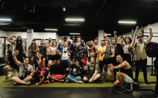 Warriors boxing group standing together